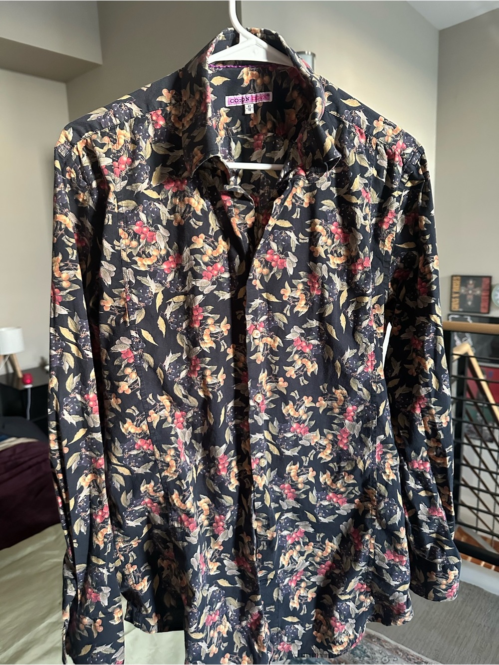 Coton Doux Paris Olive-themed shirt